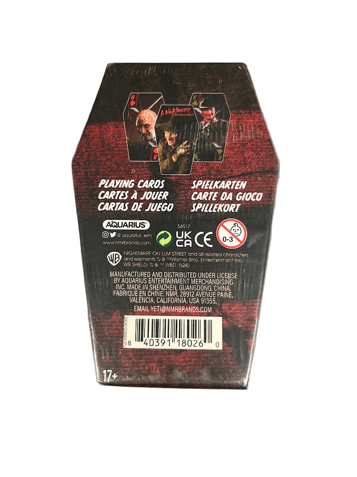 Nightmare on Elm Street Coffin Playing Cards