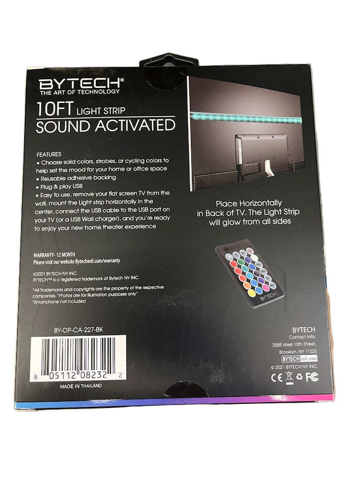 Sound Activated 10ft Light Strip