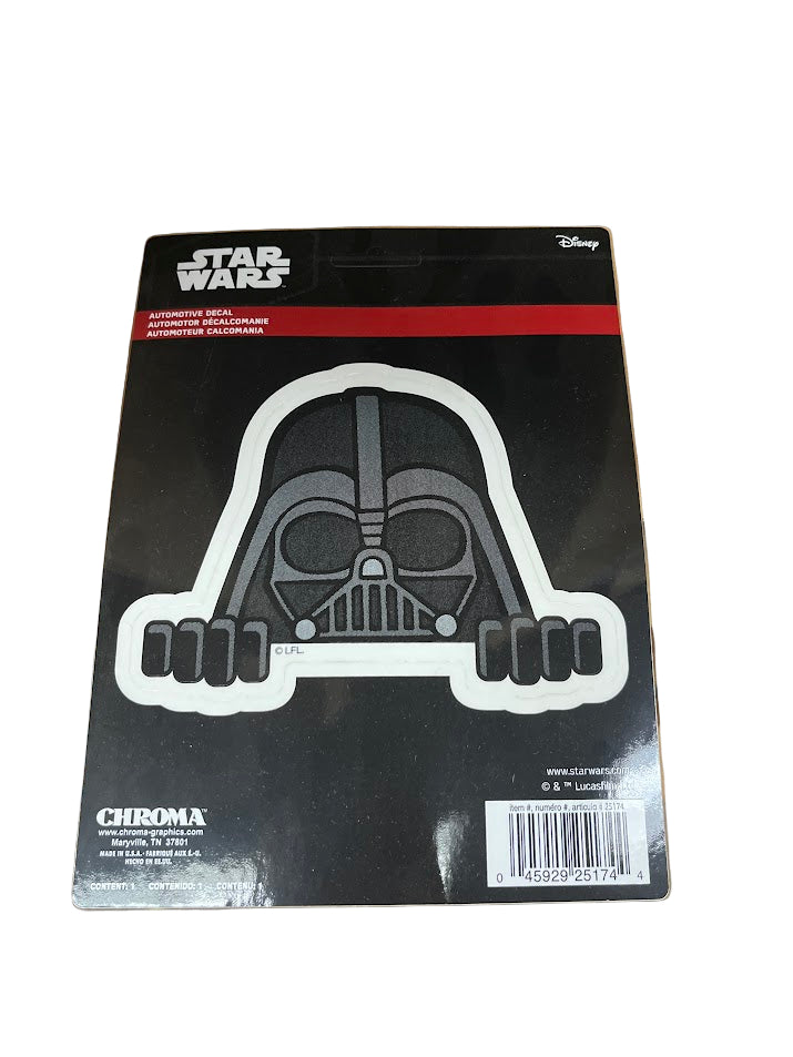 Star Wars Darth Vader Peeking Auto Decal