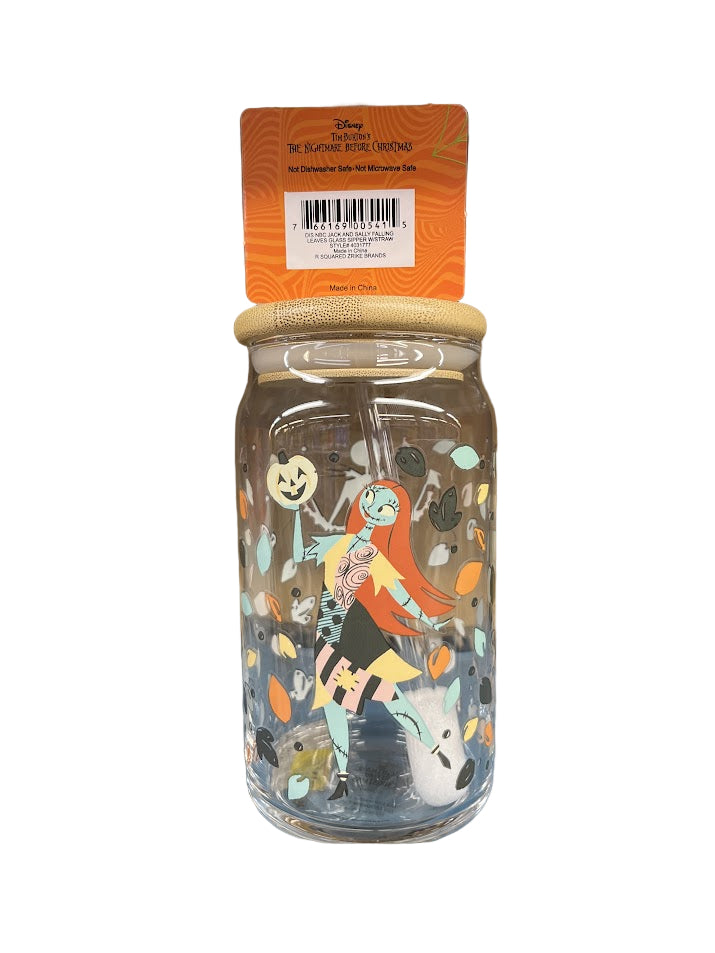 Nightmare Before Christmas Jack & Sally Glass Sipper