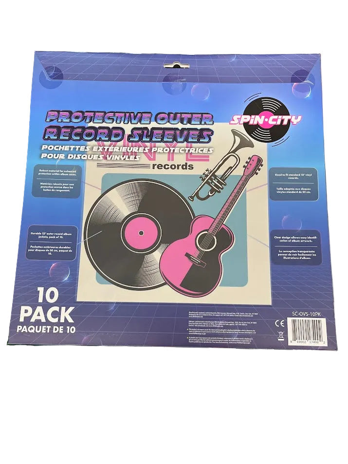 Spin-City 12" Outer Vinyl Sleeves 10-Count
