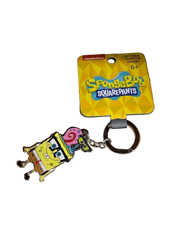 SpongeBob SquarePants Nerdy Metal Keychain