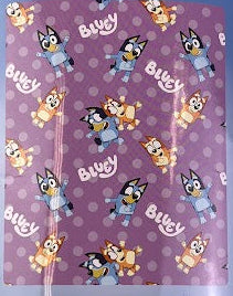 Bluey Lilac All Over Print Blanket