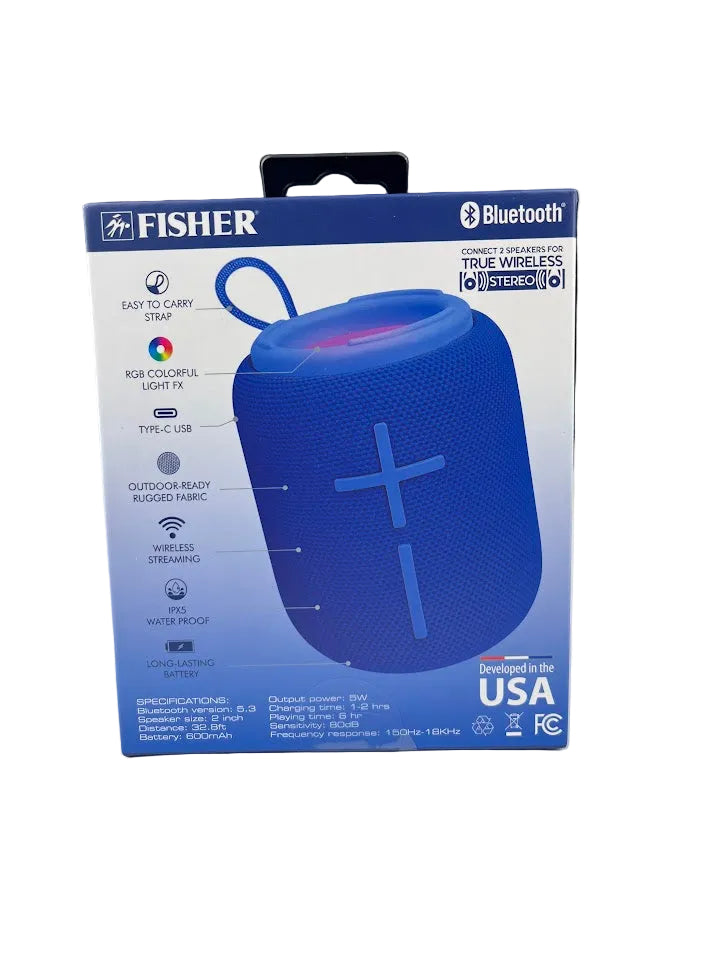 Glo Pop Ring Light Wireless Speaker - Blue