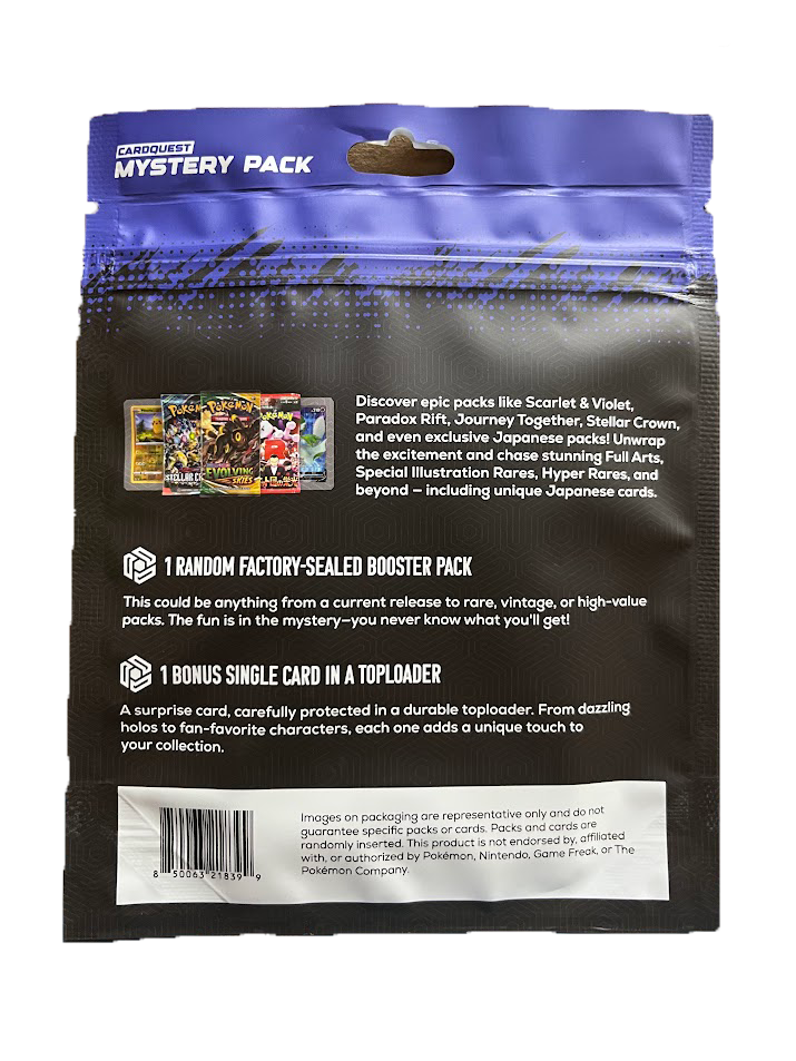 Cardquest Pokemon Mystery Pack