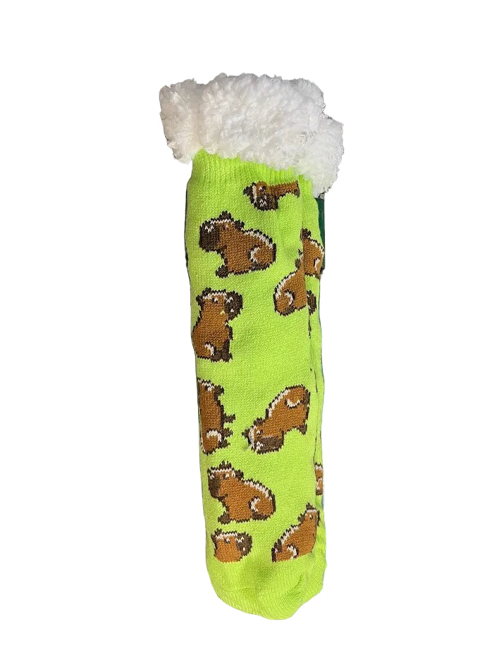 Capybara Sherpa Socks