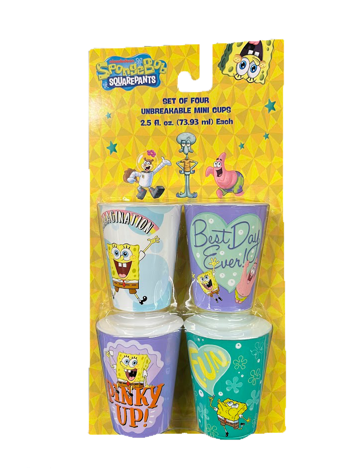 SpongeBob SquarePants Pinky Mini Cup 4-Pack