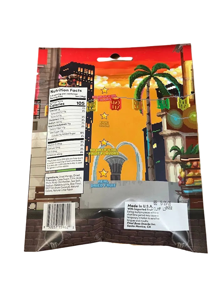 Final Boss Sour Chili Limon Mango & Pineapples Level 3 Candy