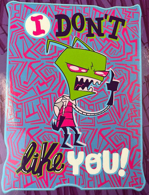 Invader Zim I Do Not Like You Throw Blanket