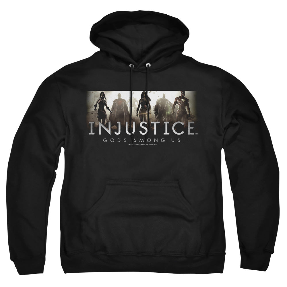 Injustice Gods Among Us - Logo - Adult Pull-over Hoodie - Black
