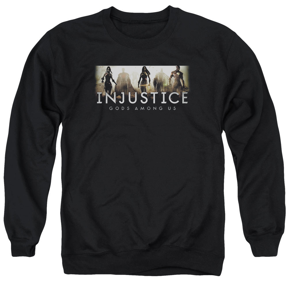 Injustice Gods Among Us - Logo - Adult Crewneck Sweatshirt - Black