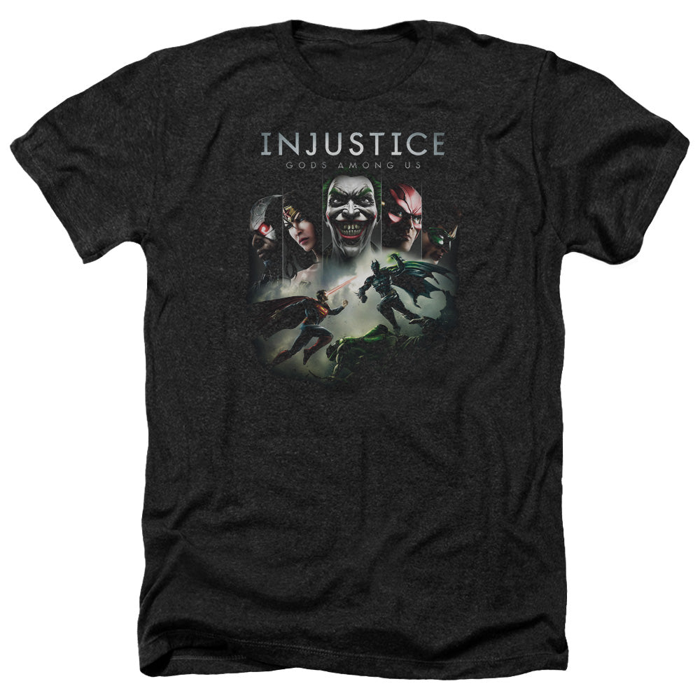 Injustice Gods Among Us - Key Art - Adult Heather-black