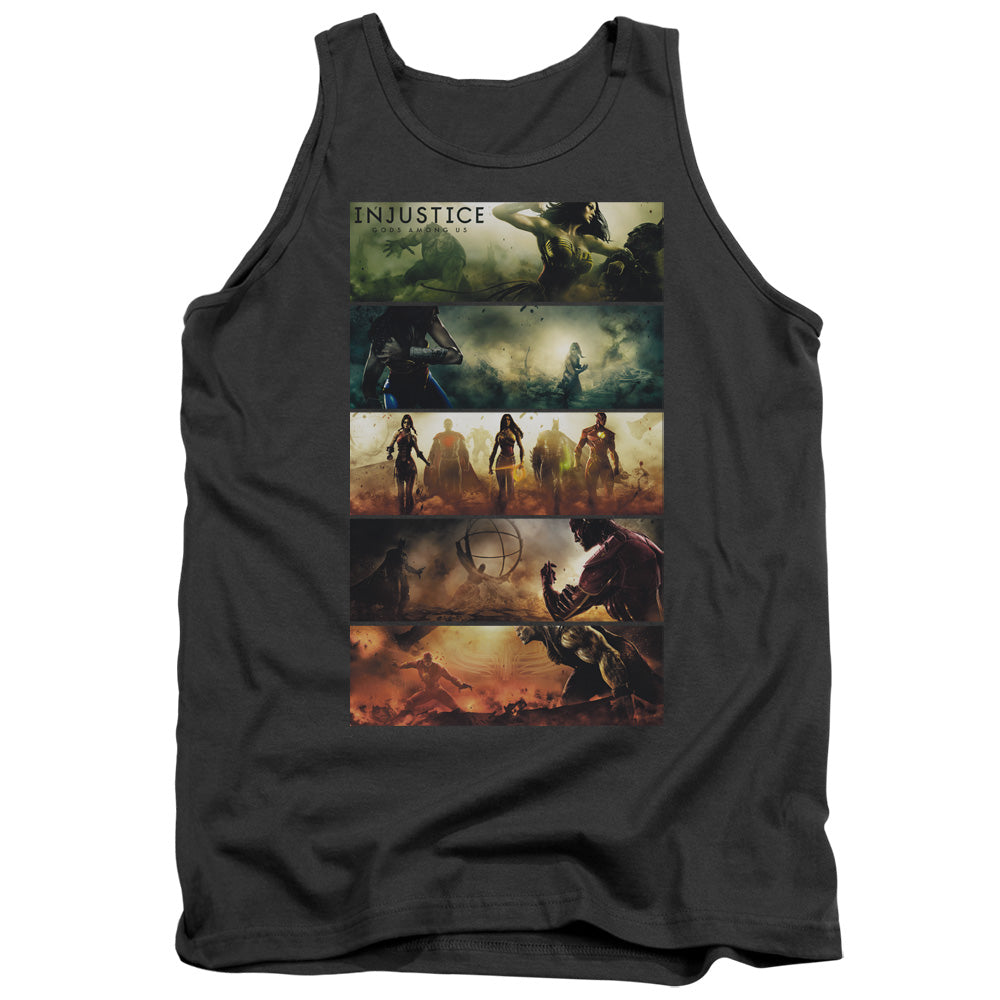 Injustice Gods Among Us - Panels - Adult Tank - Charcoal