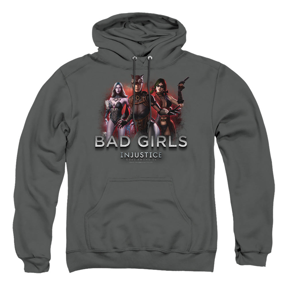 Injustice Gods Among Us - Bad Girls - Adult Pull-over Hoodie - Charcoal