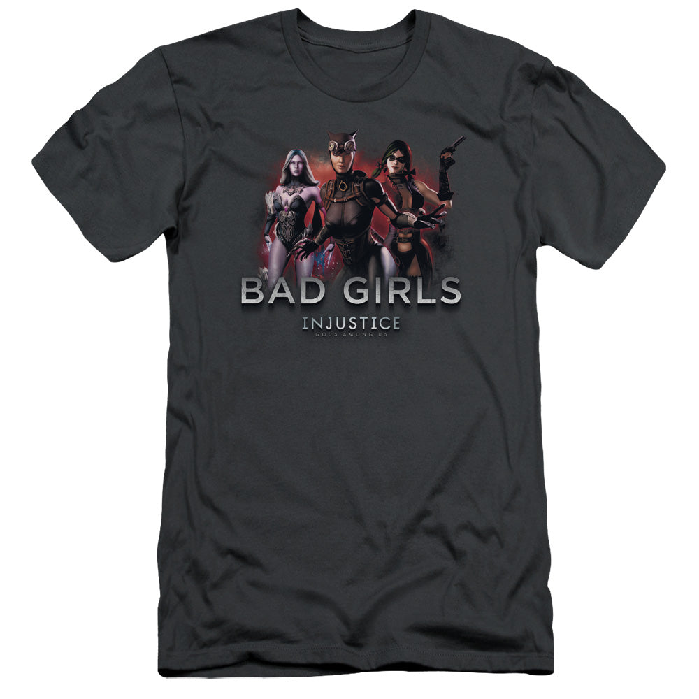 Injustice Gods Among Us - Bad Girls - Short Sleeve Adult 30/1 - Charcoal T-shirt