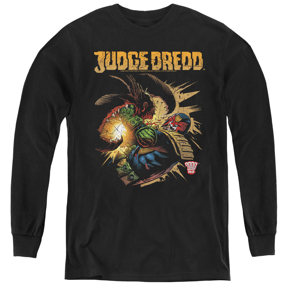 Judge Dredd - Blast Away - Youth Long Sleeve Tee - Black