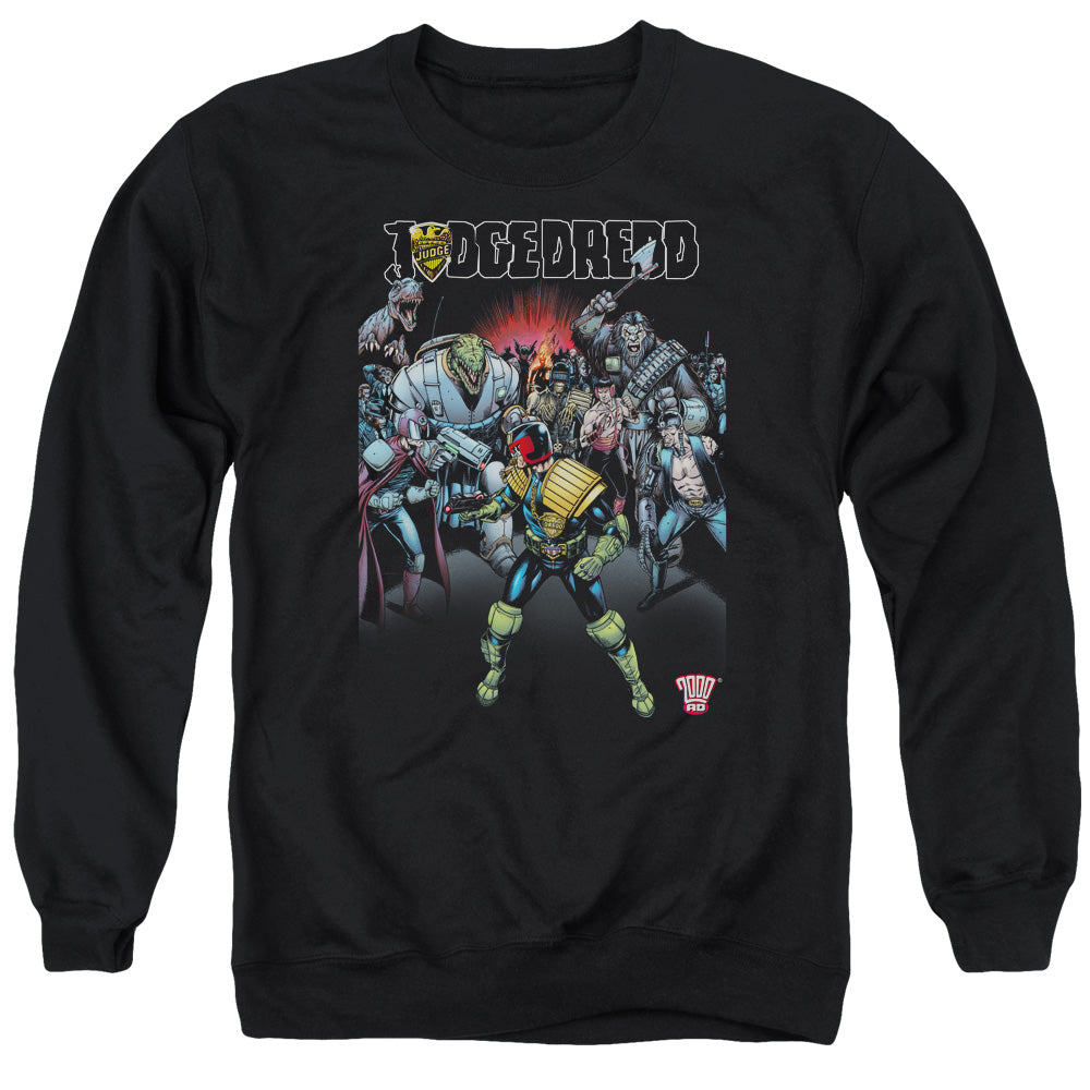 Judge Dredd - Behind You - Adult Crewneck Sweatshirt - Black