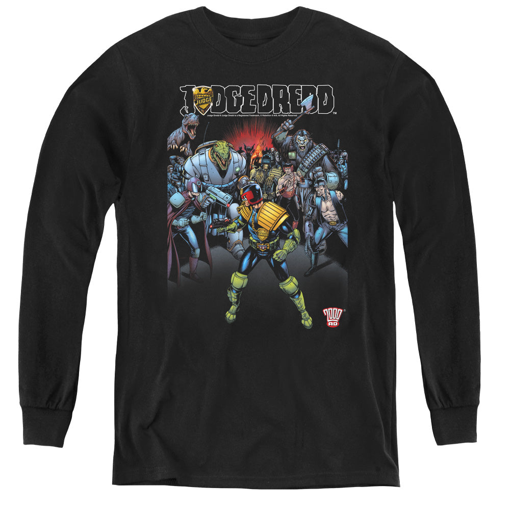 Judge Dredd - Behind You - Youth Long Sleeve Tee - Black