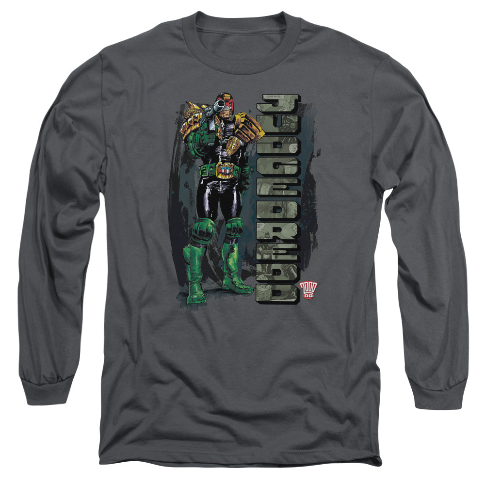 Judge Dredd - Blam - Long Sleeve Adult 18/1 - Charcoal T-shirt