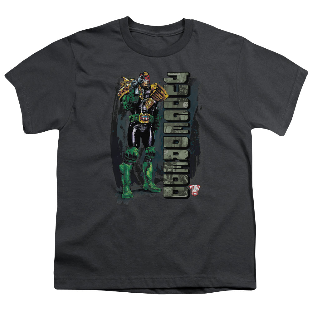 Judge Dredd - Blam - Short Sleeve Youth 18/1 - Charcoal T-shirt