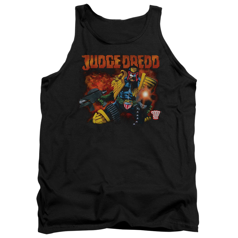 Judge Dredd - Through Fire - Adult Tank - Black