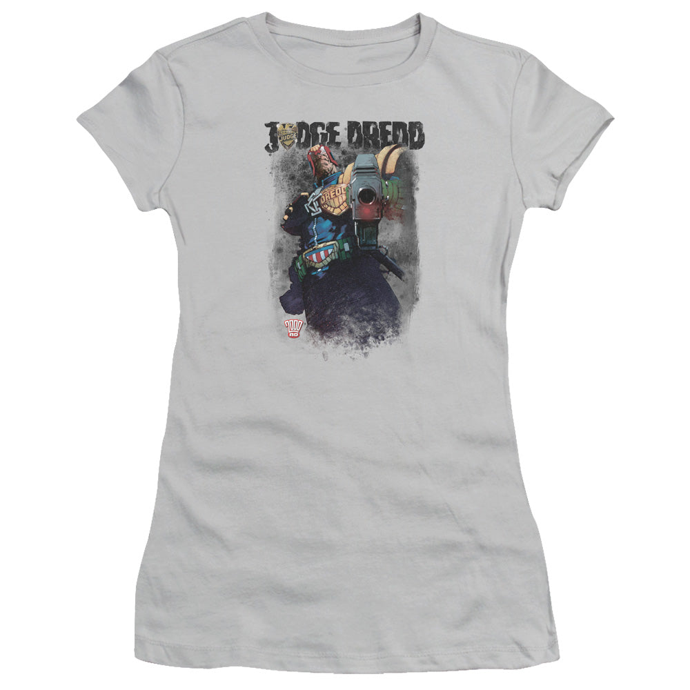 Judge Dredd - Last Words - Short Sleeve Junior Sheer - Silver T-shirt