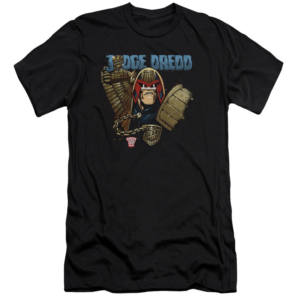 Judge Dredd - Smile Scumbag - Short Sleeve Adult 30/1 - Black T-shirt