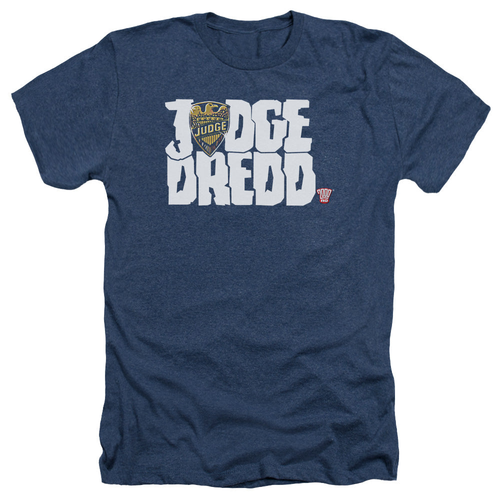 Judge Dredd - Logo - Adult Heather - Navy