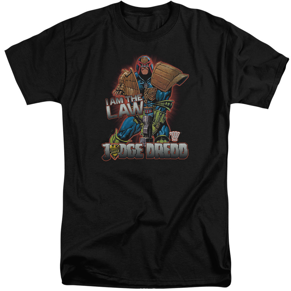 Judge Dredd - Law - Short Sleeve Adult Tall - Black T-shirt