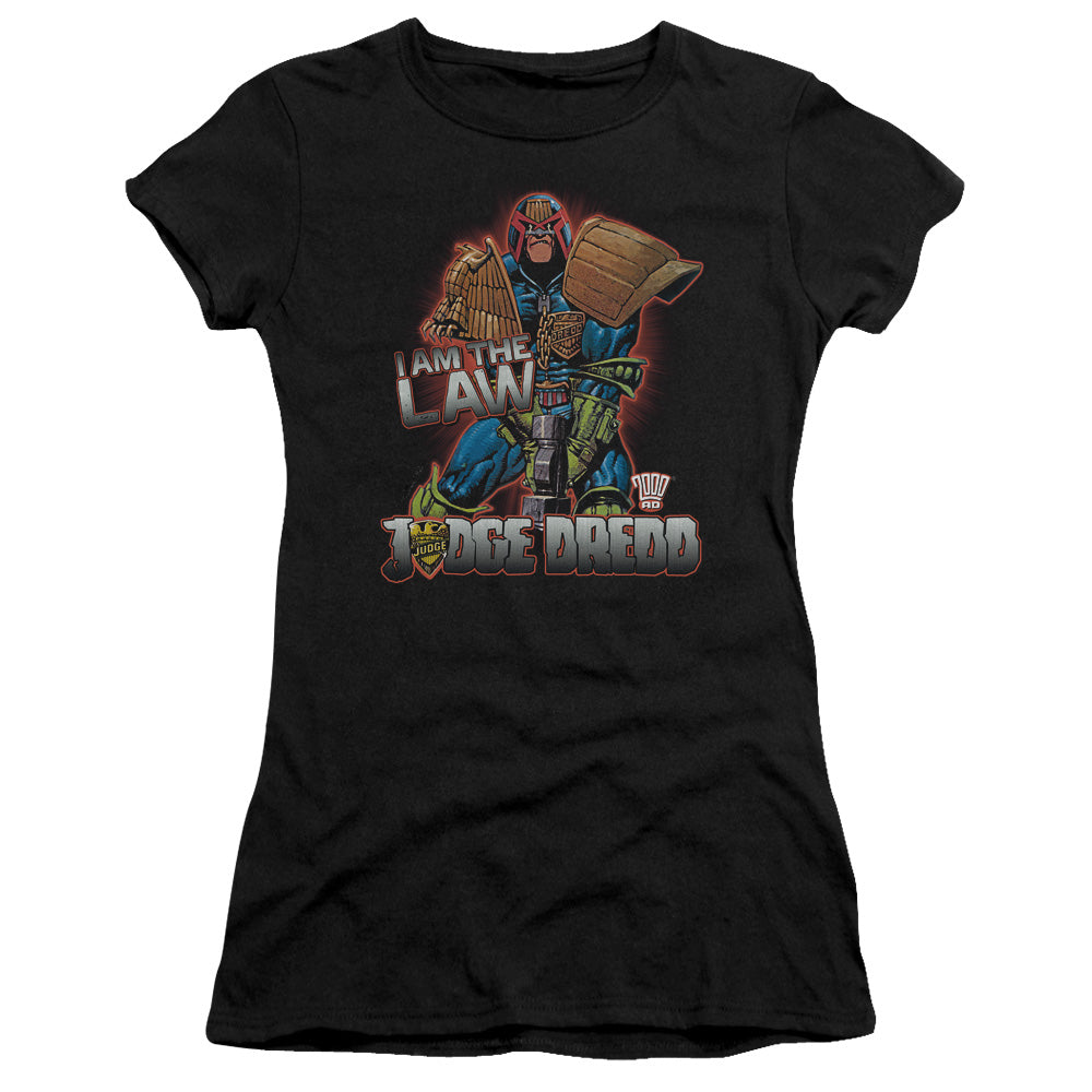 Judge Dredd - Law - Short Sleeve Junior Sheer - Black T-shirt