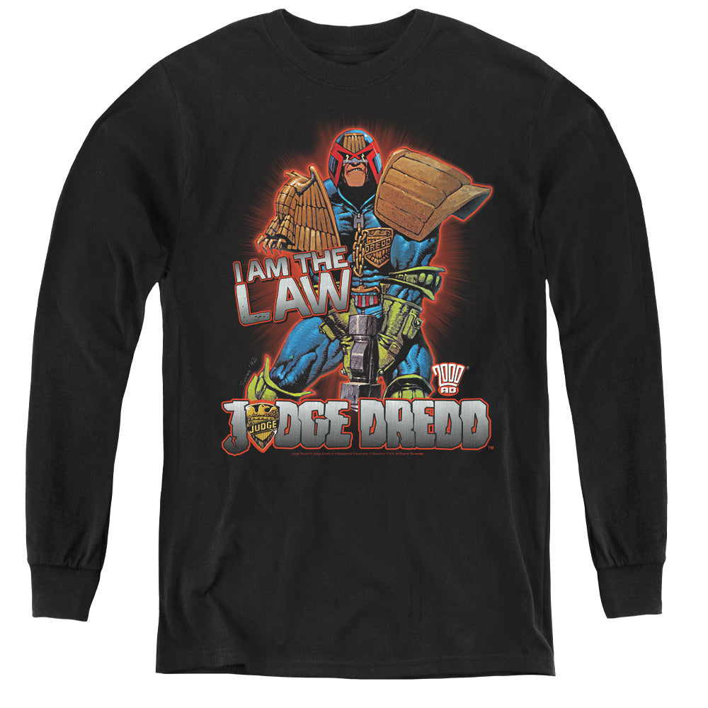 Judge Dredd - Law - Youth Long Sleeve Tee - Black