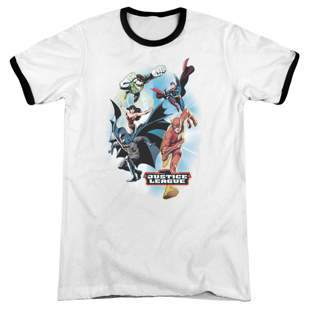 Jla - At Your Service - Adult Ringer - White/black