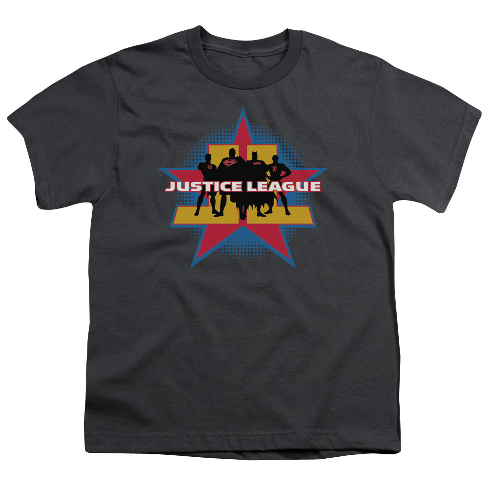 Jla - Stand Tall - Short Sleeve Youth 18/1 - Charcoal T-shirt