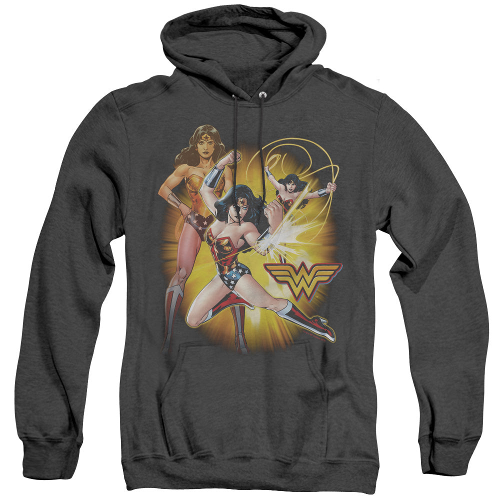 Jla - Wonder Woman - Adult Heather Hoodie - Black