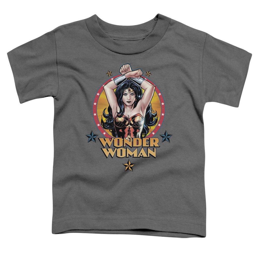 JLA POWERFUL WOMAN - S/S TODDLER TEE - CHARCOAL - T-Shirt