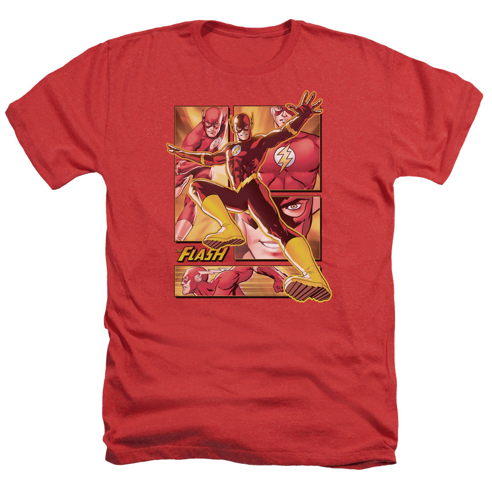 Jla - Flash - Adult Heather - Red