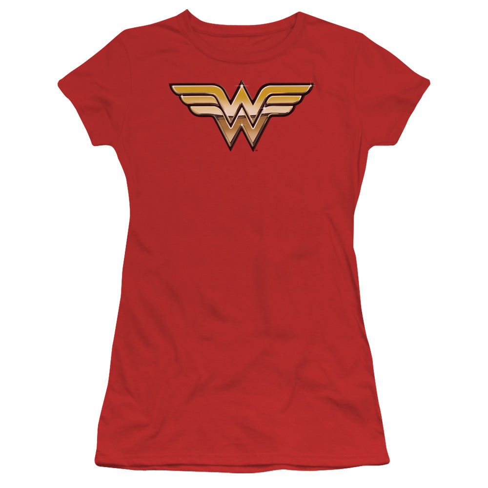 Jla - Golden - Short Sleeve Junior Sheer - Red T-shirt