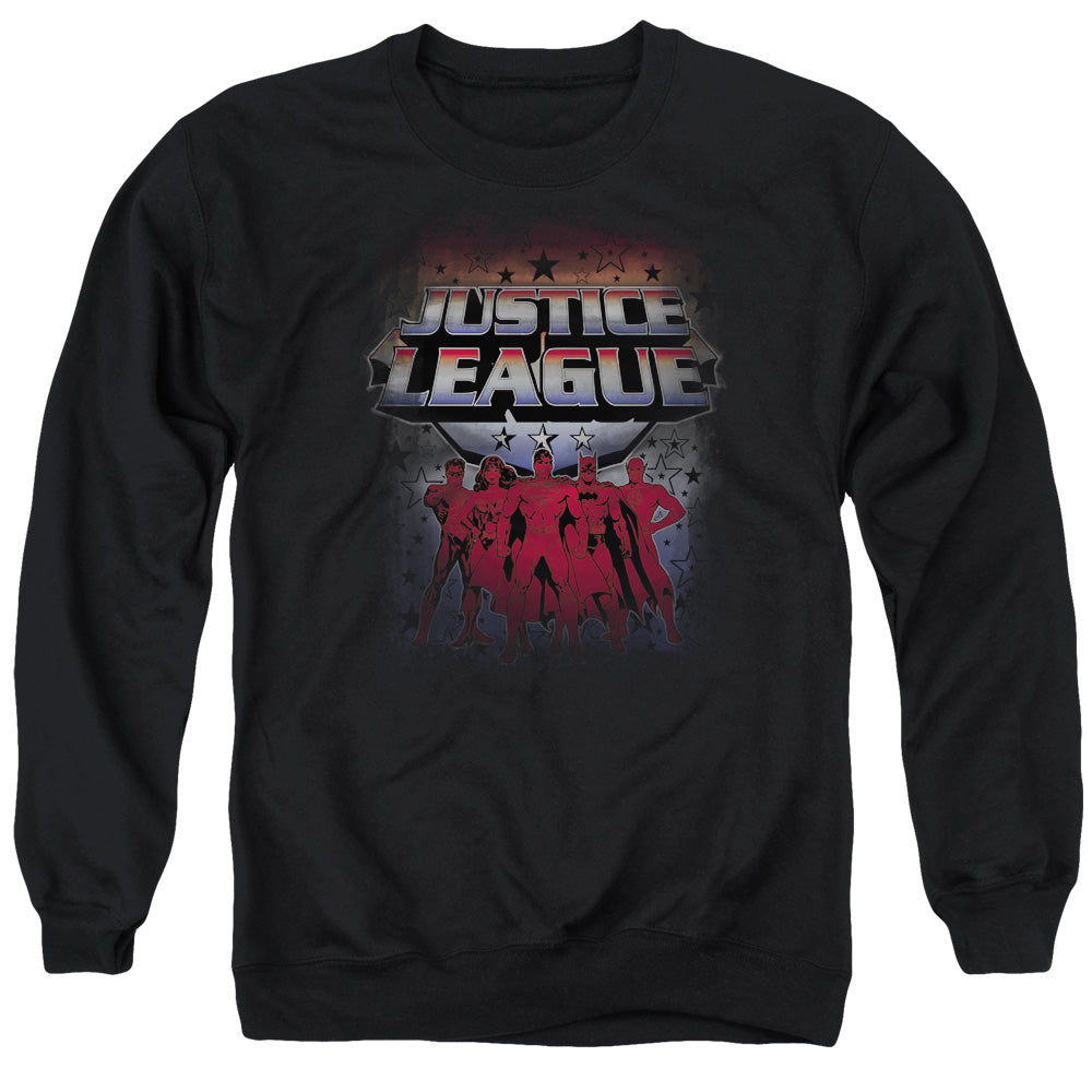 Jla - Star League - Adult Crewneck Sweatshirt - Black
