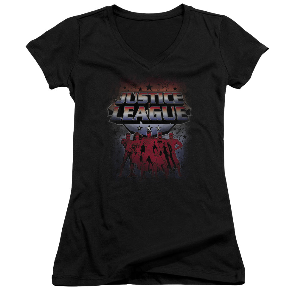 Jla - Star League - Junior V-neck - Black