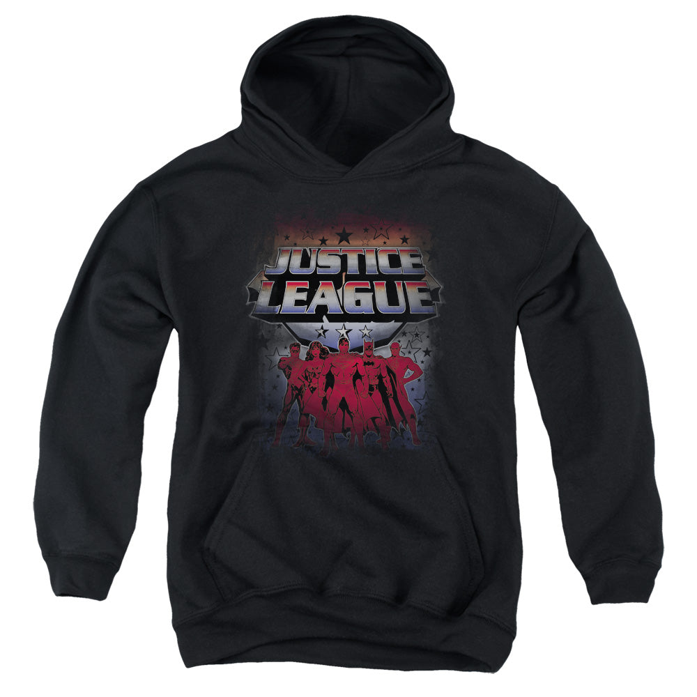 Jla - Star League - Youth Pull-over Hoodie - Black