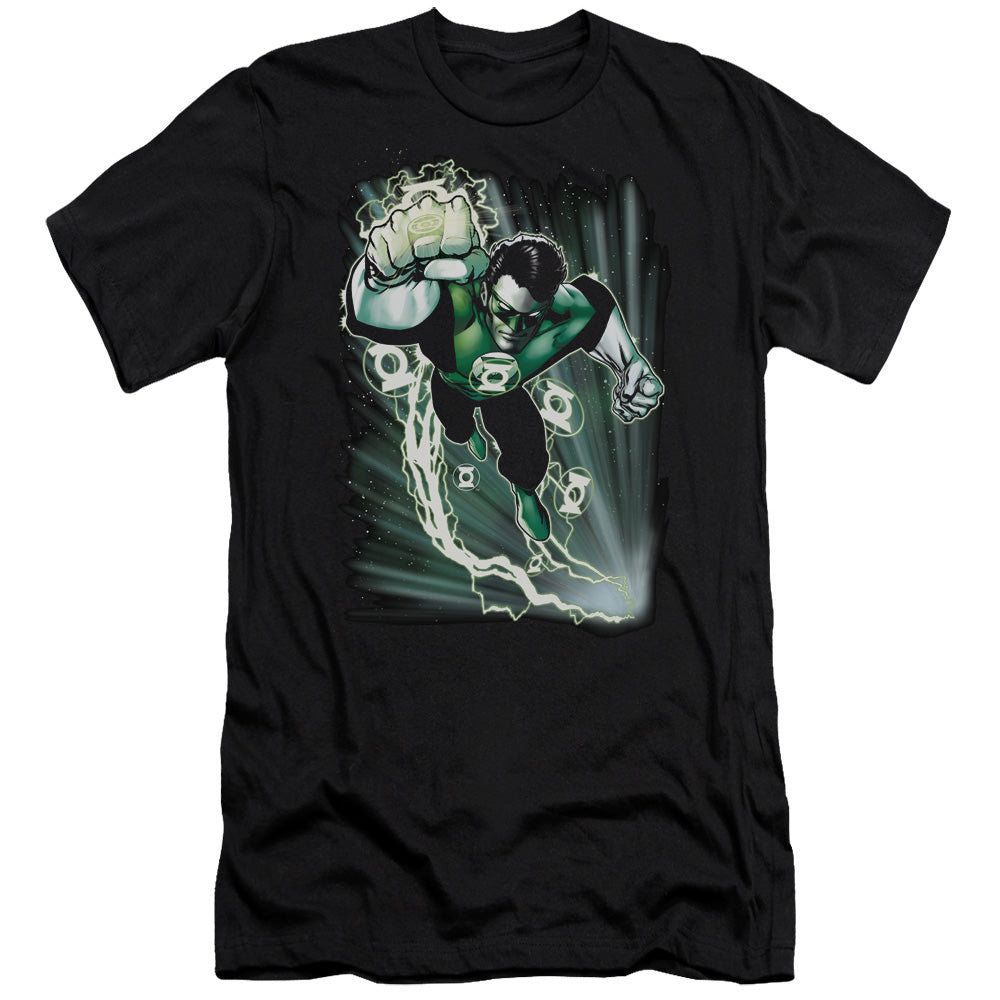 Jla - Emerald Energy - Short Sleeve Adult 30/1 - Black T-shirt