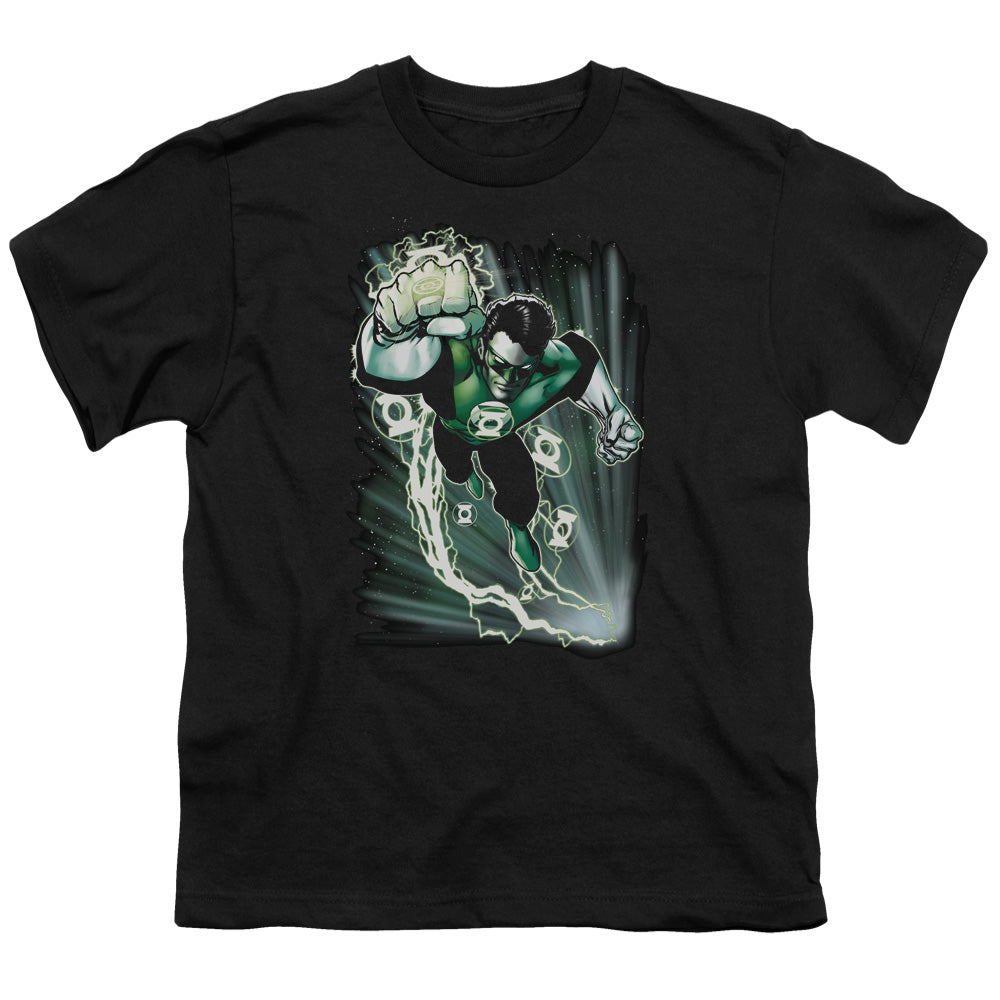 Jla - Emerald Energy - Short Sleeve Youth 18/1 - Black T-shirt