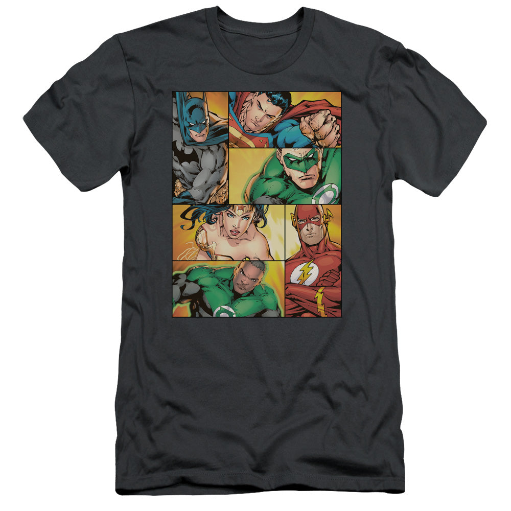 Jla - Hero Boxes - Short Sleeve Adult 30/1 - Charcoal T-shirt