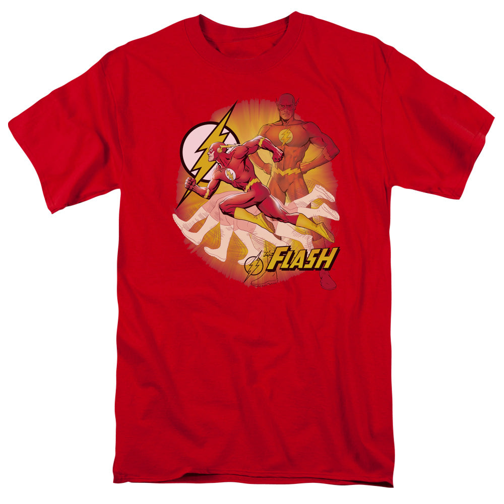 Jla - Lightning Fast - Short Sleeve Adult 18/1 - Red T-shirt