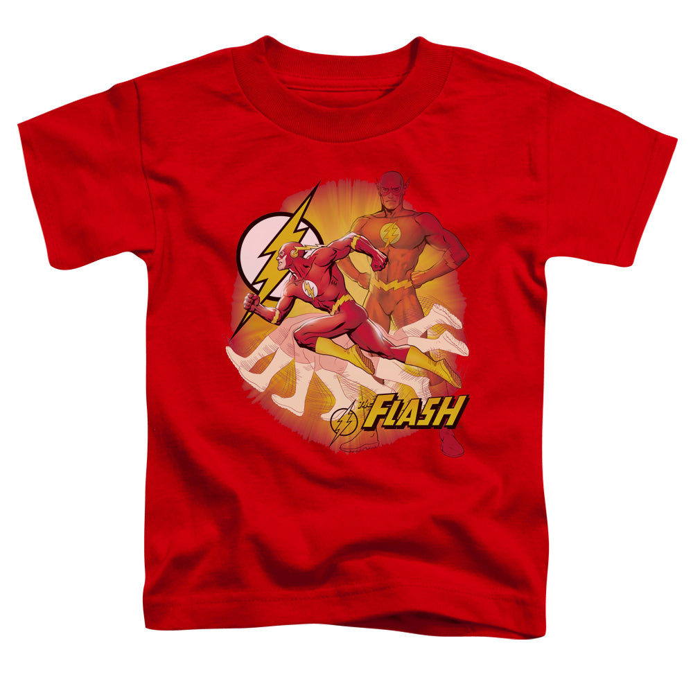 Jla - Lightning Fast - Short Sleeve Toddler Tee - Red T-shirt