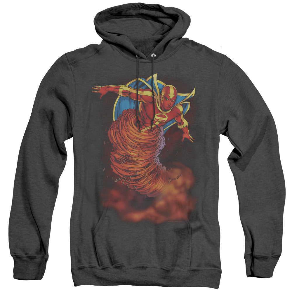 Jla - Tornado Cloud - Adult Heather Hoodie - Black