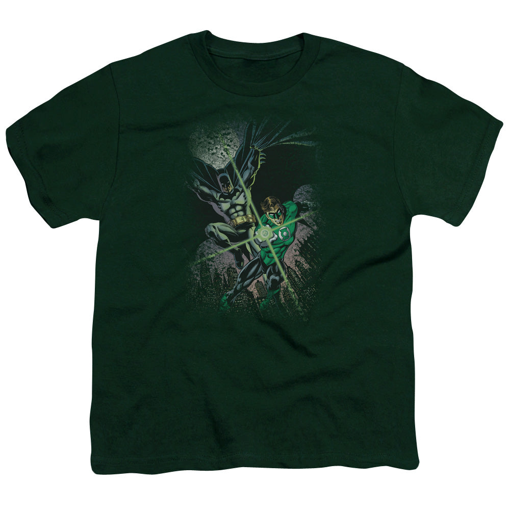Jla - Brave & Bold #1 - Short Sleeve Youth 18/1 - Hunter Green T-shirt