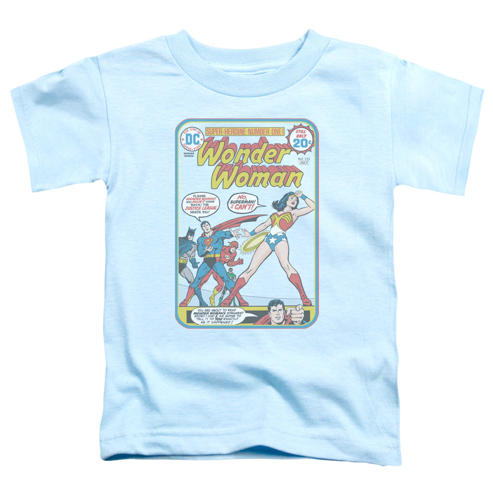 Jla - Ww #212 Cover - Short Sleeve Toddler Tee - Light Blue T-shirt