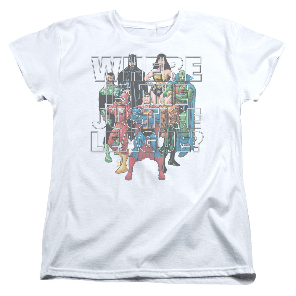 Jla - Classified #1 Cover - Short Sleeve Womens Tee - White T-shirt