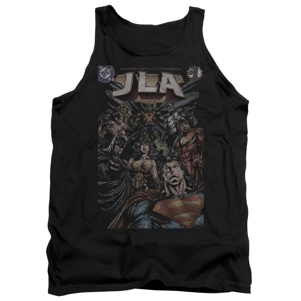 Jla - #1 Cover - Adult Tank - Black